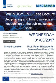 Guest lecture: Deciphering and filming molecular recognition at the sub-molecular scale