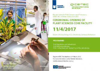 Ceremonial opening of Plant Sciences Core Facility