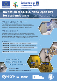 CEITEC Nano Open day for Academic users