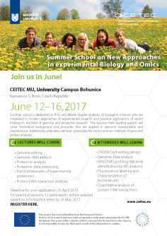 Summer school in new approaches in experimental biology and omics