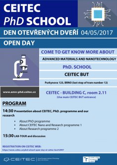 PhD. School Open Day at CEITEC BUT