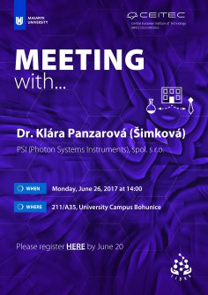 Meeting with Dr. Klára Panzarová