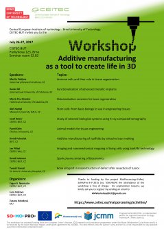 Workshop: Additive manufacturing as a tool to create live in 3D