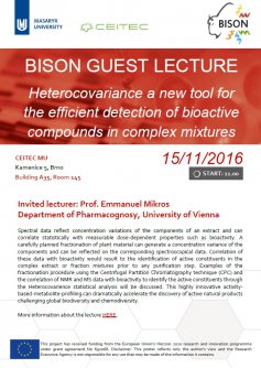 BISON GUEST LECTURE: Heterocovariance a new tool for the efficient detection of bioactive compounds in complex mixtures