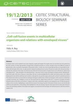 Structural Biology Seminar Series: Cell-cell fusion events in multicellular organisms and relations with enveloped viruses
