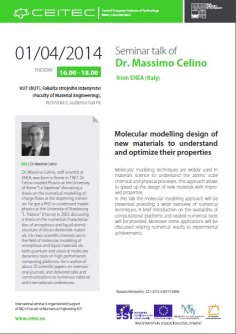 Seminar talk of dr. Massimo Celino