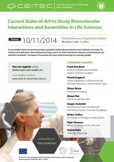 Workshop: Current State-of-Art to Study Biomolecular Interactions and Assemblies in Life Sciences