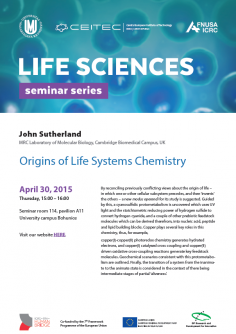 Life Sciences Seminar Series: Origins of Life Systems Chemistry