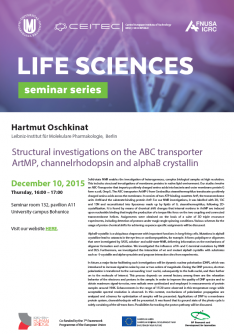 Life Sciences Seminar Series - Hartmut Oschkinat