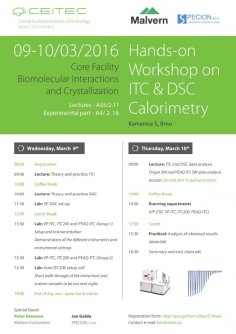 Hands-on Workshop ITC & DSC Calorimetry