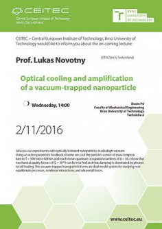 Lecture: Optical cooling and amplification of a vacuum-trapped nanoparticle