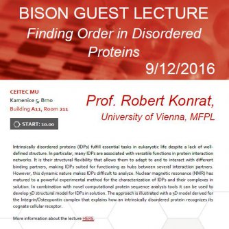 BISON Guest Lecture: Finding Order in Disordered Proteins